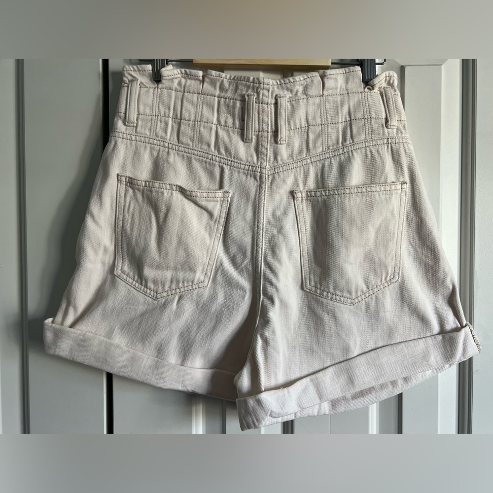We The Free Small high waisted Paperbag denim shorts - Picture 2 of 7